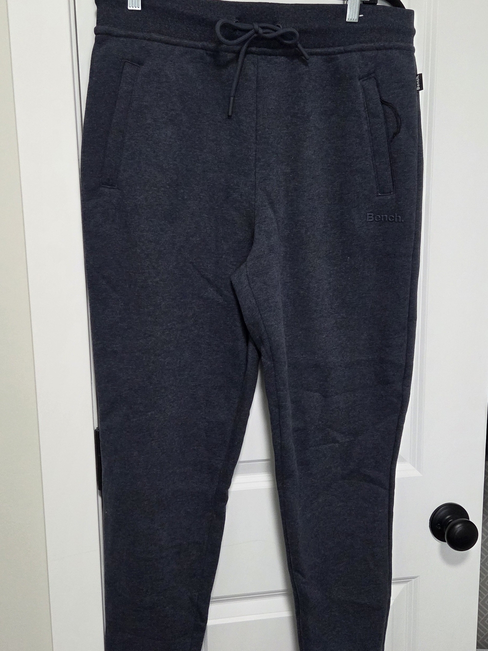 Bench Men's Charcoal Blue Jogger Sweatpants with Drawstring